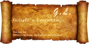 Gulyás Leonetta névjegykártya